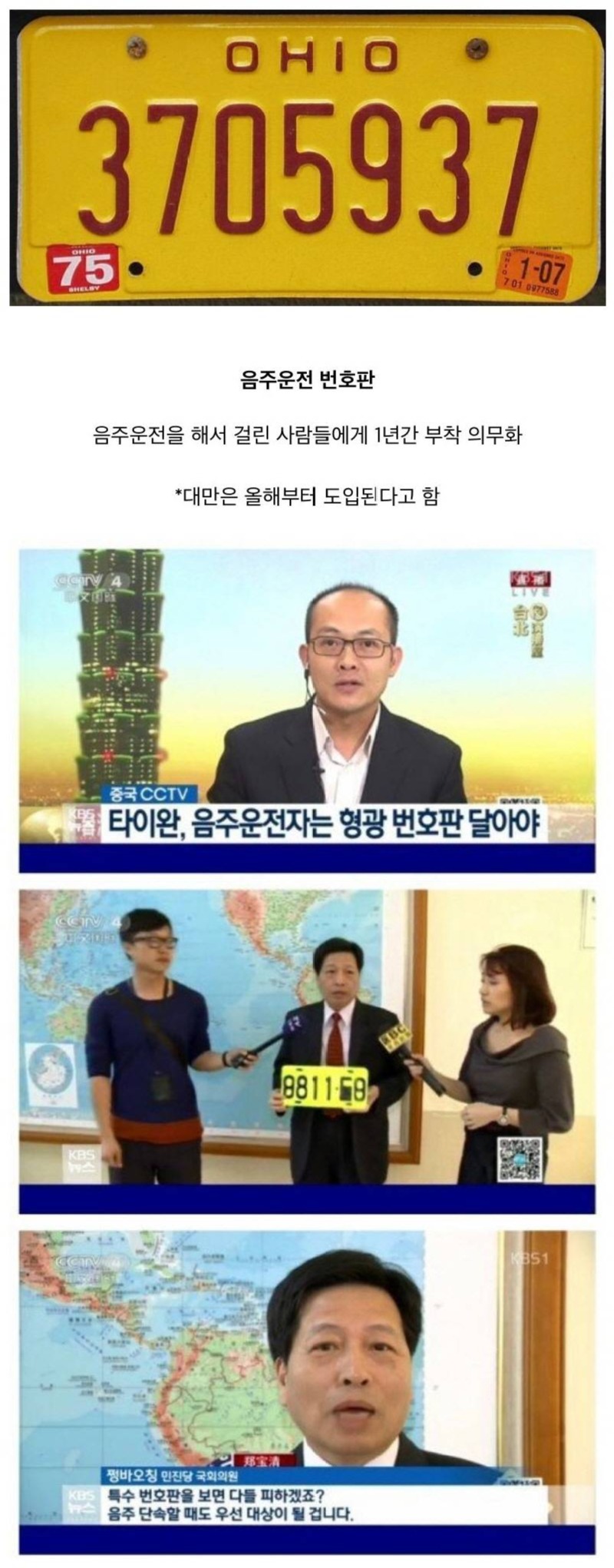국내 도입이 시급한 번호판