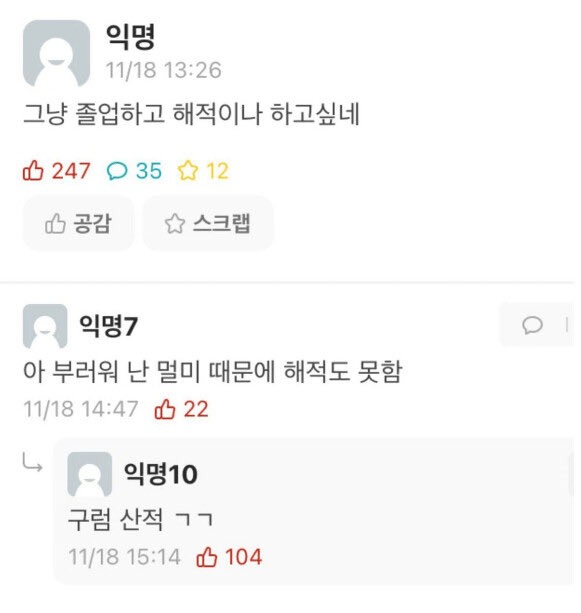 졸업하고 해적이나 하고싶네 