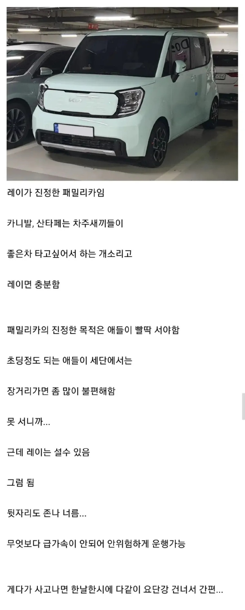 진정한 패밀리 카 종결