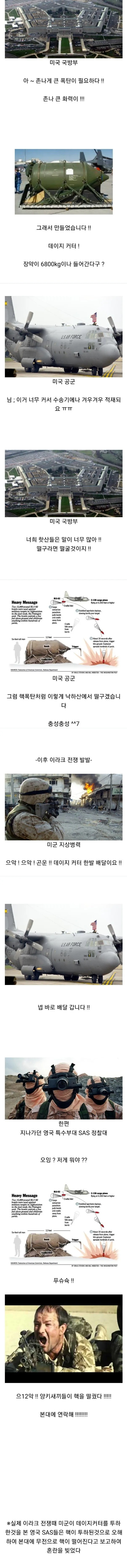 핵으로 오인 받은 폭탄