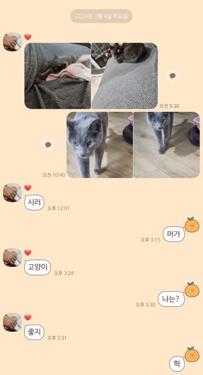 결혼 5년차 부부의 카톡 