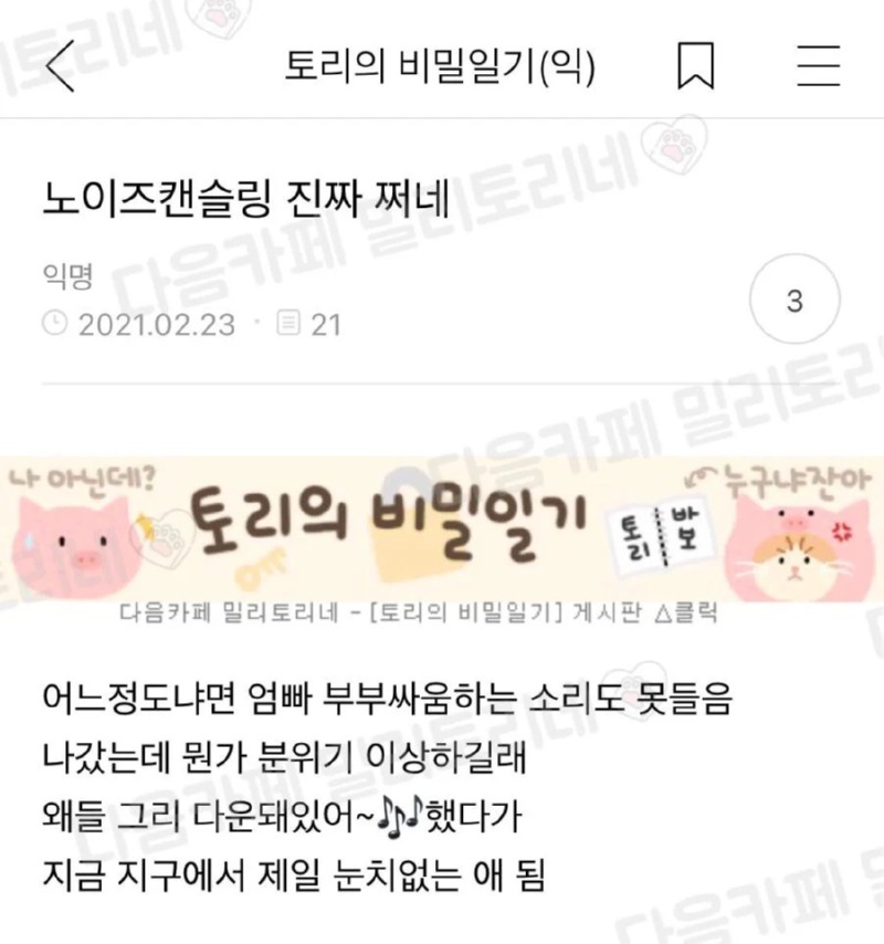 성능 확실한 노이즈캔슬링