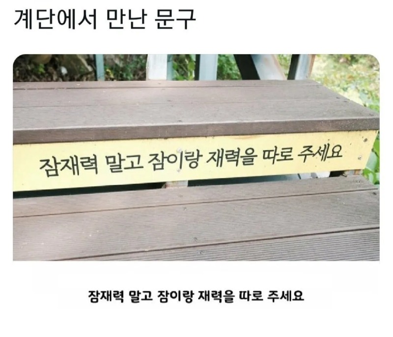 계단에서 만난 명언