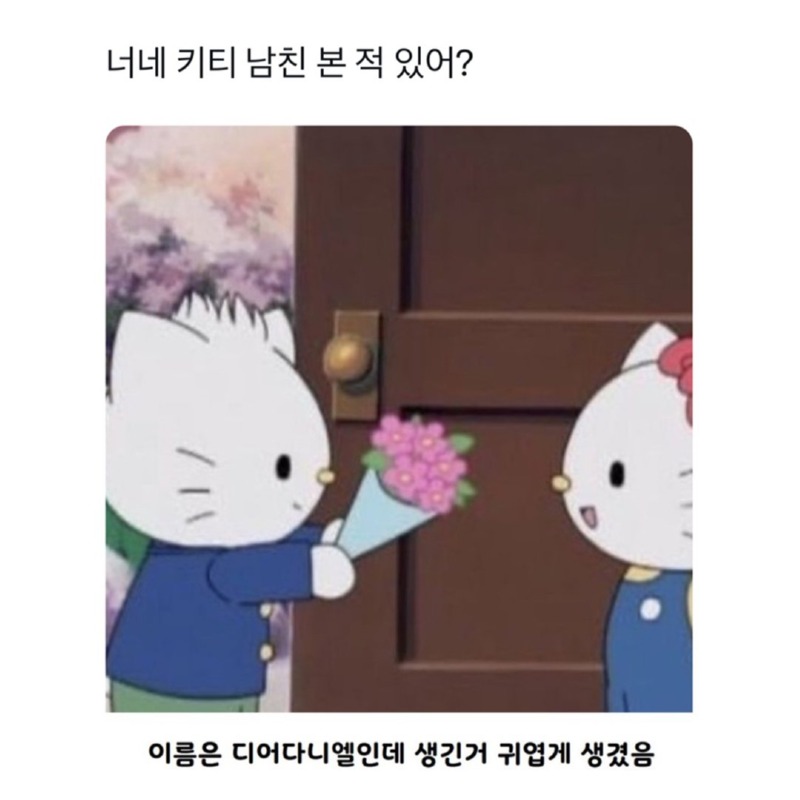 헬로키티 남자친구 본 적 있음?