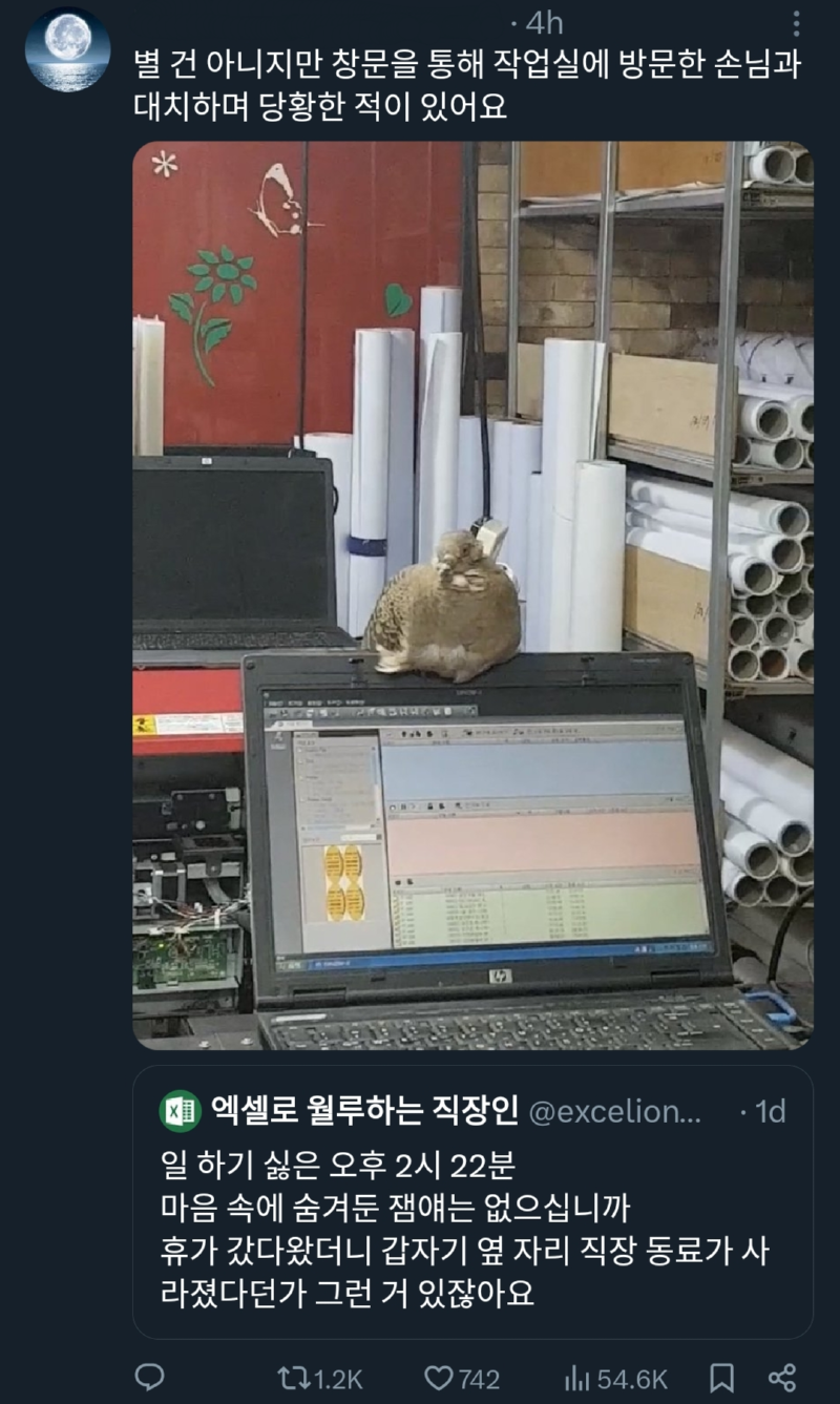 사무실에 찾아온 조금 특별한 손님 