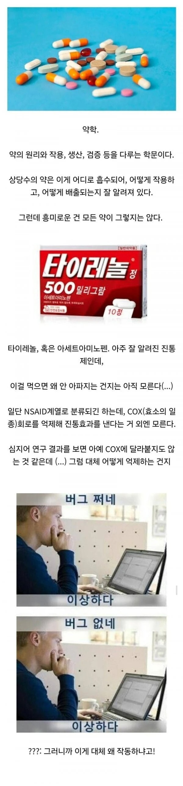 진통제 타이레놀의 신비