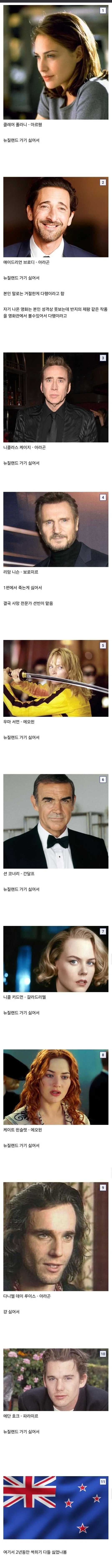 헐리웃 배우들이 반지의제왕 배역을 거절한 이유