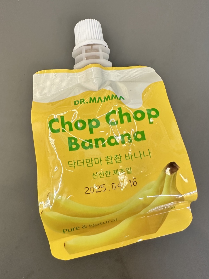 수분 충전에 도움되는 닥터맘마 촵촵 바나나