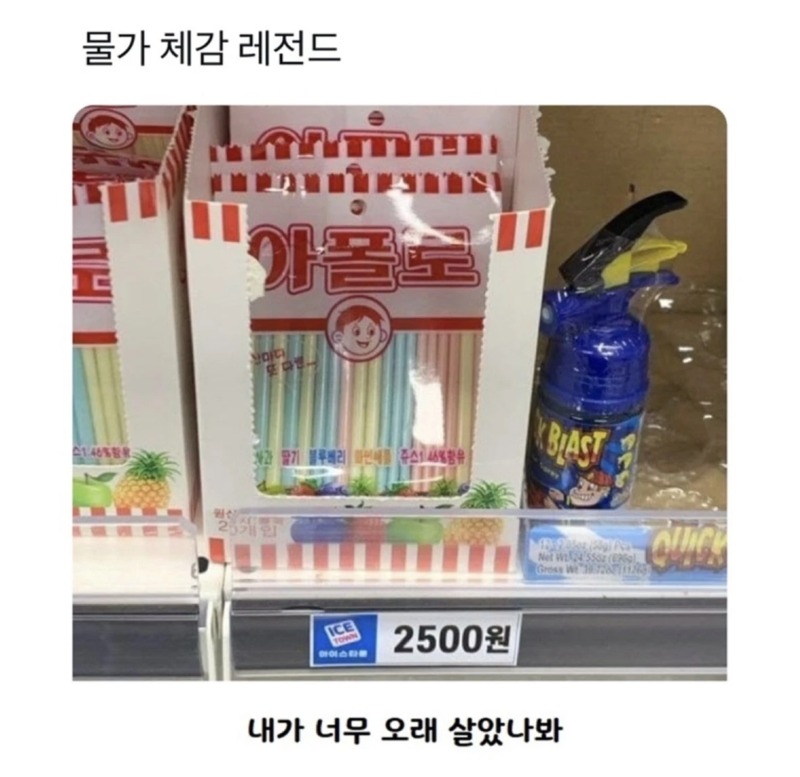 물가 체감 레전드