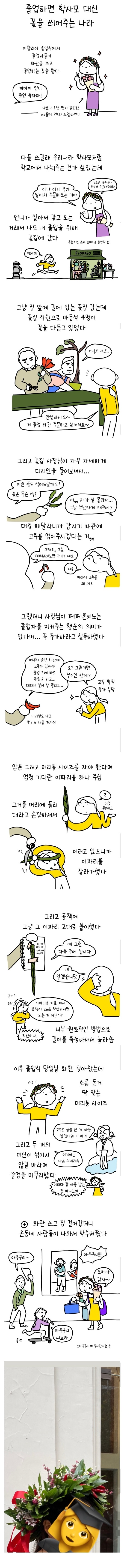 이탈리아 학교 졸업하느라 꽃집 다녀온 썰(썩어라수시생)