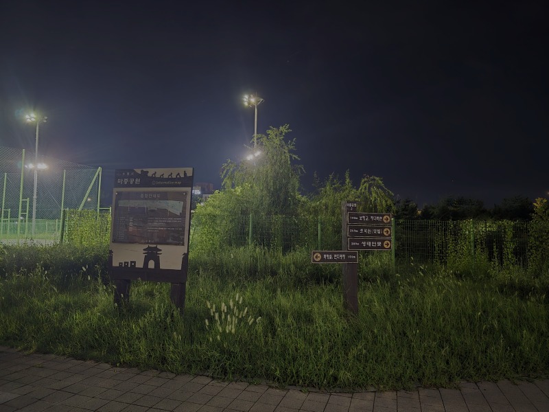 산책하기 좋은 마중공원